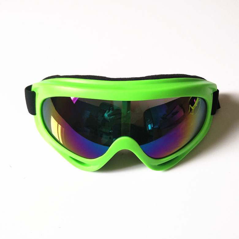 Outdoor Sports Cycling Bike Motorcycle Goggles UV400 Windproof Eyewear Lunette Ski Goggles PC Game Protective Goggle Green