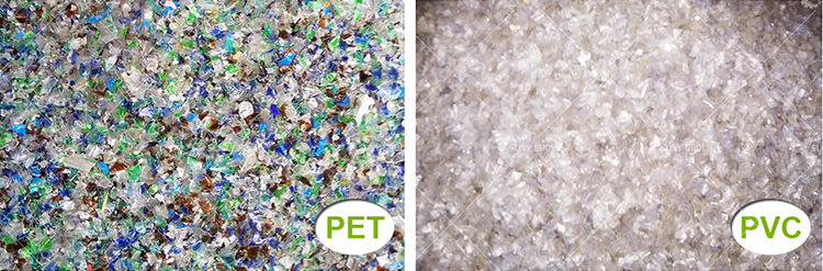 PET PVC Mixed Plastic Flakes Separator Recycling Machine