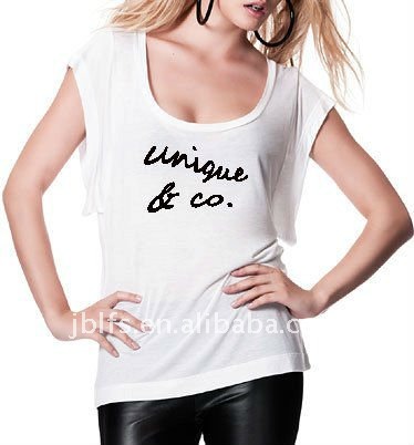 2015 OEM women's high-quality brand Sexy t-shirt