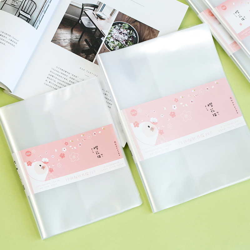 Creative environmental waterproof transparent pp book cover thick book cover