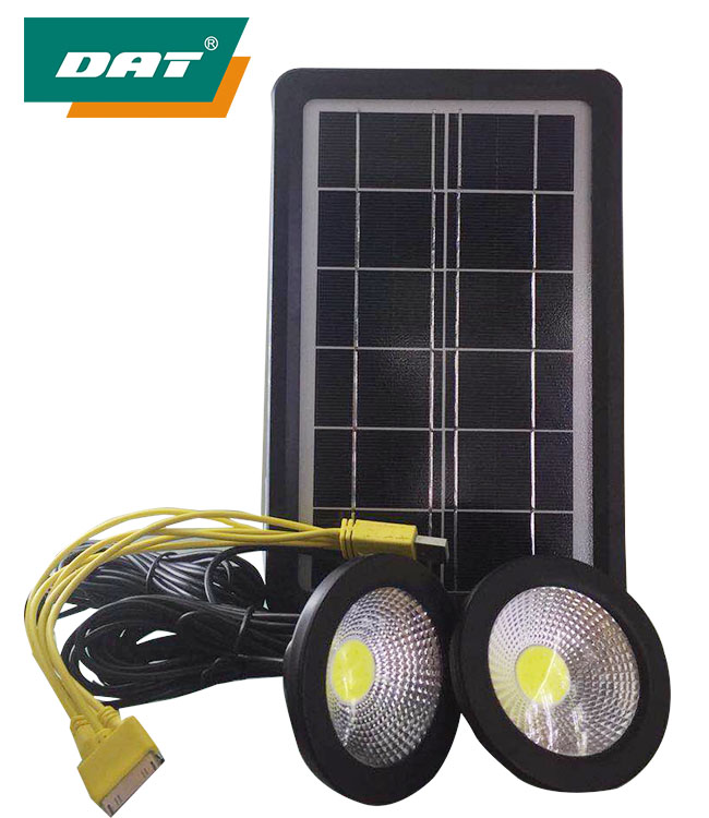 AT-900 DAT home use polycrystalline Solar panel 6v3.5w solar panel with USB  and emergency light