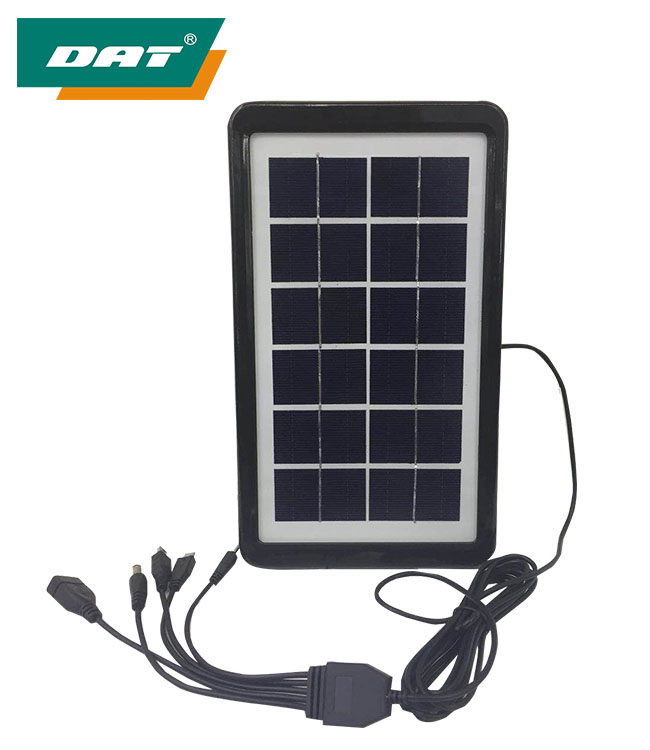 AT-6003B   DAT polycrystalline Solar panel 6v3w solar panel with mobile phone charger line