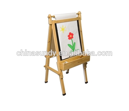 2019 Magnetic Board Wooden Easel, kids drawing wooden easel,magnetic easel for kids
