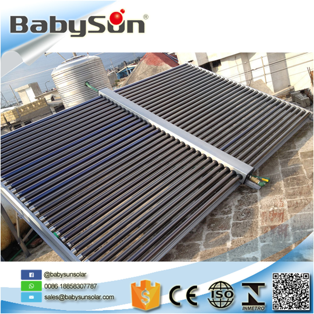 Widely use separated solar water heater heat pipe collector