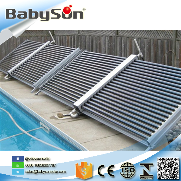 Perfect energy split rooftop system solar manifold non-pressure solar water heater