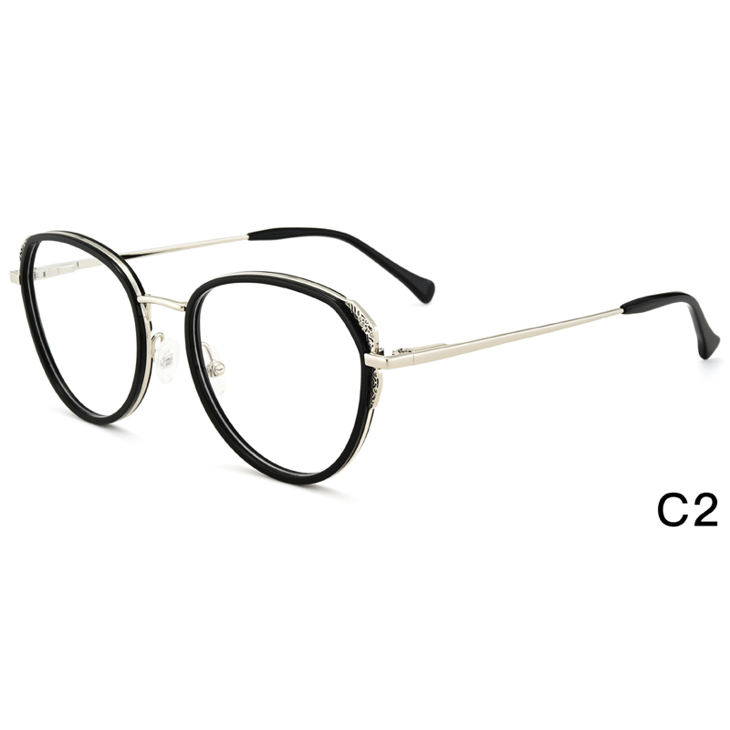 Temples For Glasses Round Optical Glasses Women Transparent Frame 2019 Retro Spectacles Optical Frames Clear Lens Glasses
