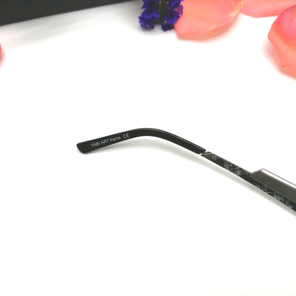 Tuesi new design rimless metal eyeglasses frames
