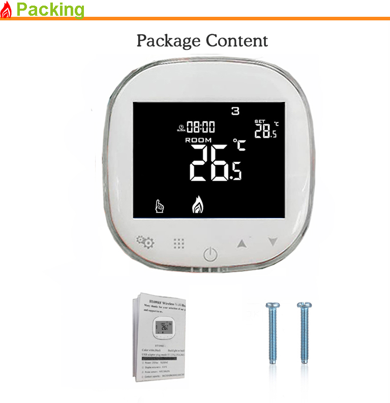 Programmable Gas Boiler Heating Temperature Controller Thermostat With Children Lock