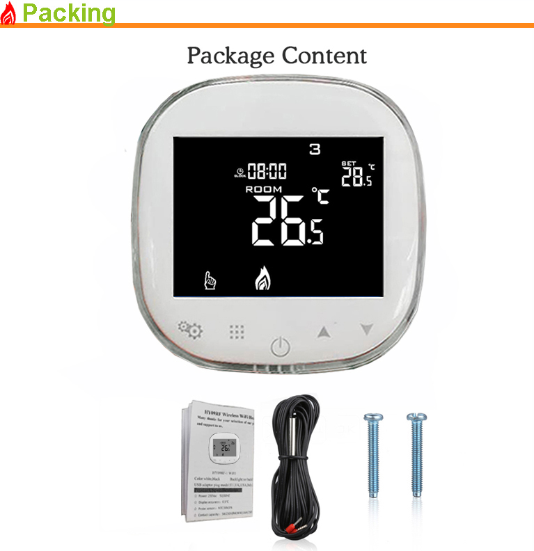 6 Period Room Digital Programmable Thermostat 220V 3000W