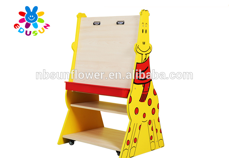 Painting easel wholesale cute giraffe shape mini antique wooden easel stand