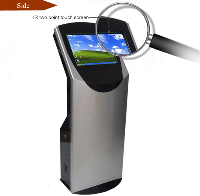 Smart wifi 21.5 inch payment kiosk touch screen ticket machine dispenser