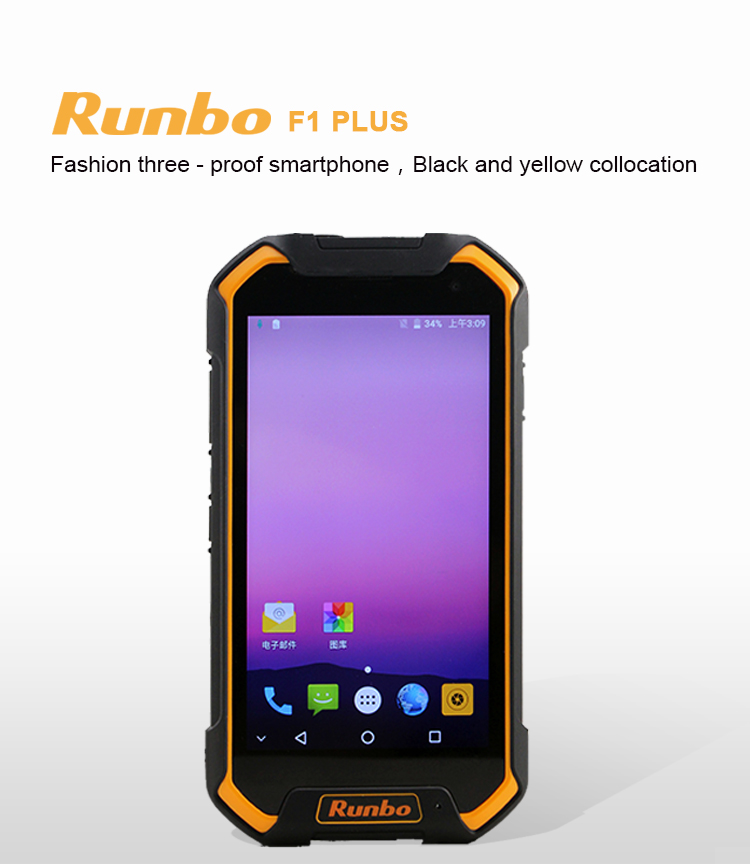 Runbo F1 Plus 4G LTE Android Rugged Smartphone Large Capacity Cell Phone