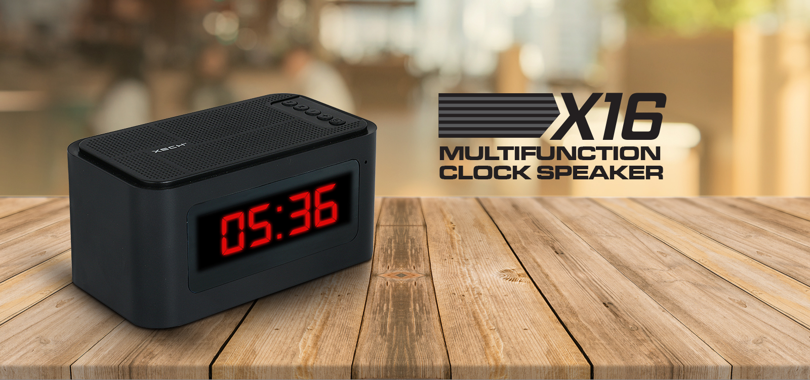 XECH X16 MULTIFUNCTIONAL CLOCK SPEAKER