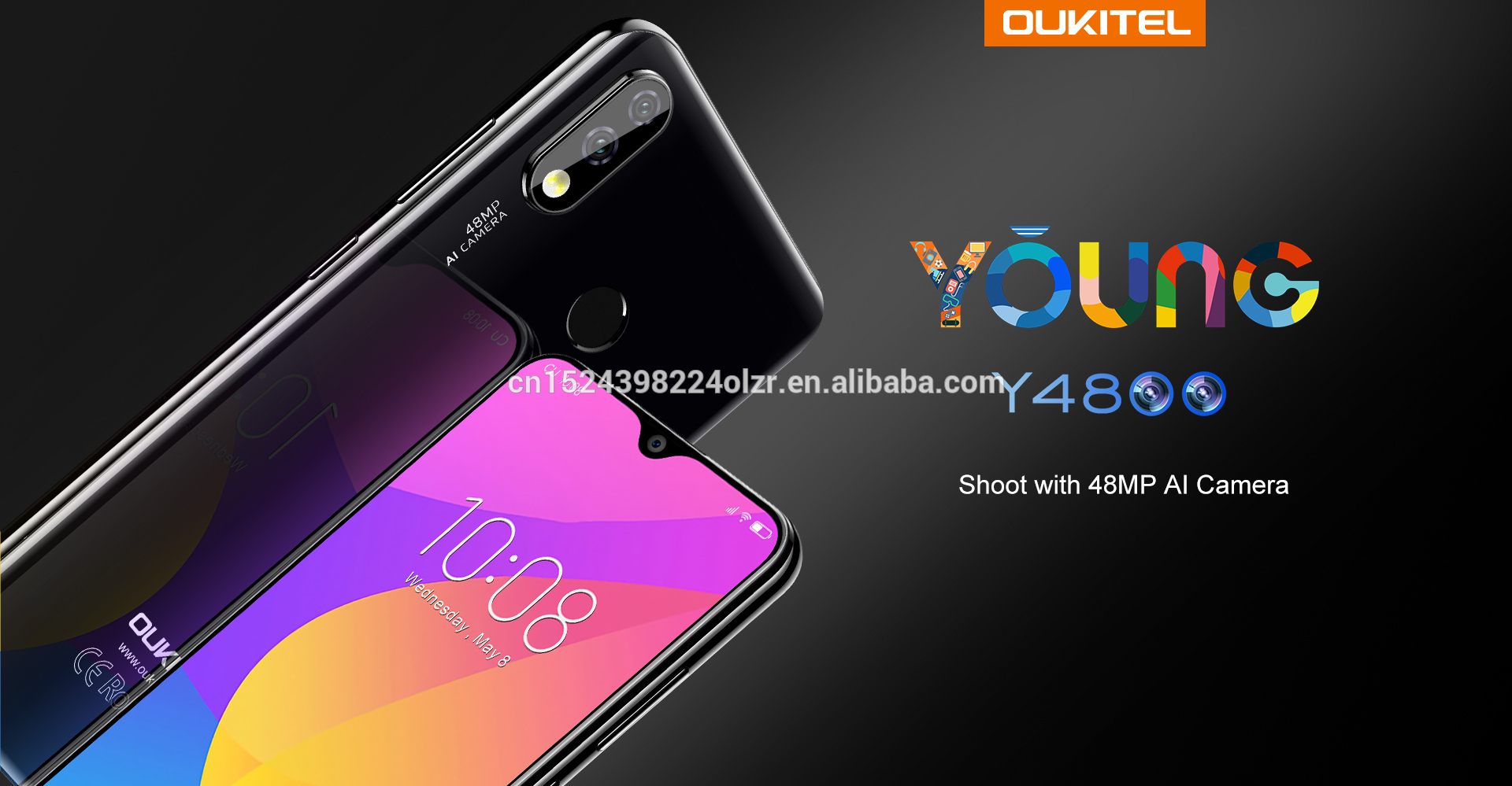 Y4800  6.3" Android 9.0 4G Smart phone  6+128GB  High Camera 48MP Long battery 4000mah cell phone