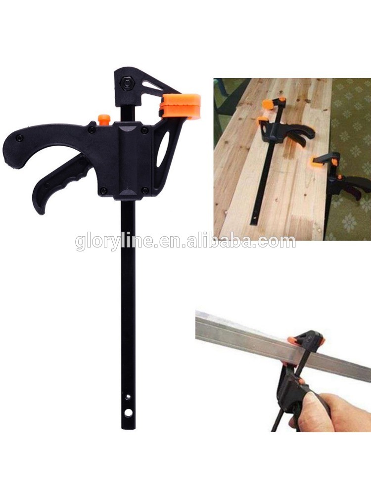 4 Inch Quick Ratchet Release Speed Squeeze Wood Working Work Bar Clamp Clip Kit Spreader Gadget Tool DIY Hand Woodworking