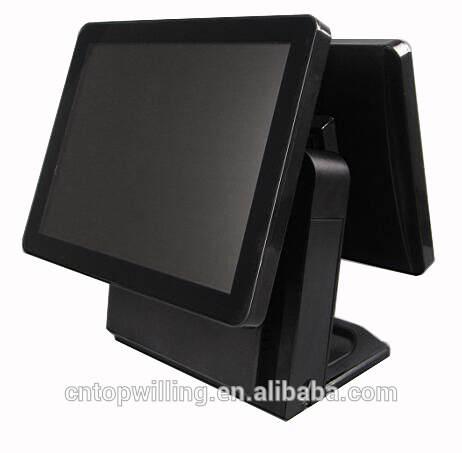 Dual Display 12 inch Customer Screen 15 inch POS Machine for Restaurant