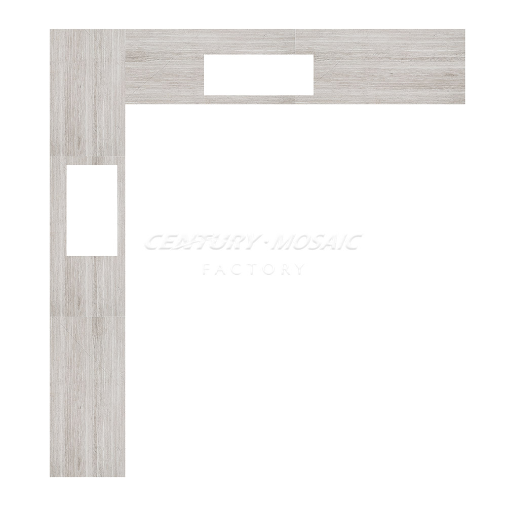 Cheap Price Polished Wood Light Grain  Marble Countertop