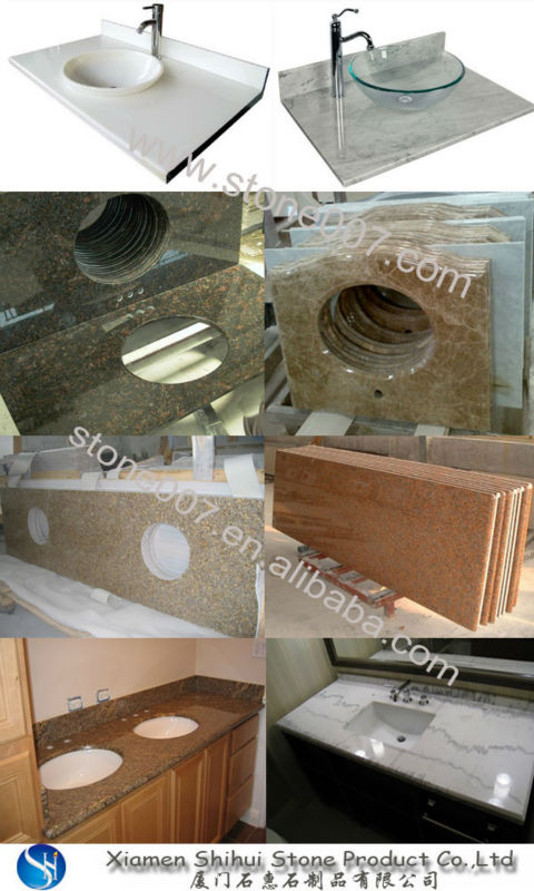 Resistant Round Stone Dinning Coffee Marble Table Top Replacement