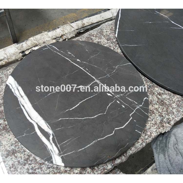 Grey Marble Table Top Round Pietra Gray Marble Tops for Coffee Table