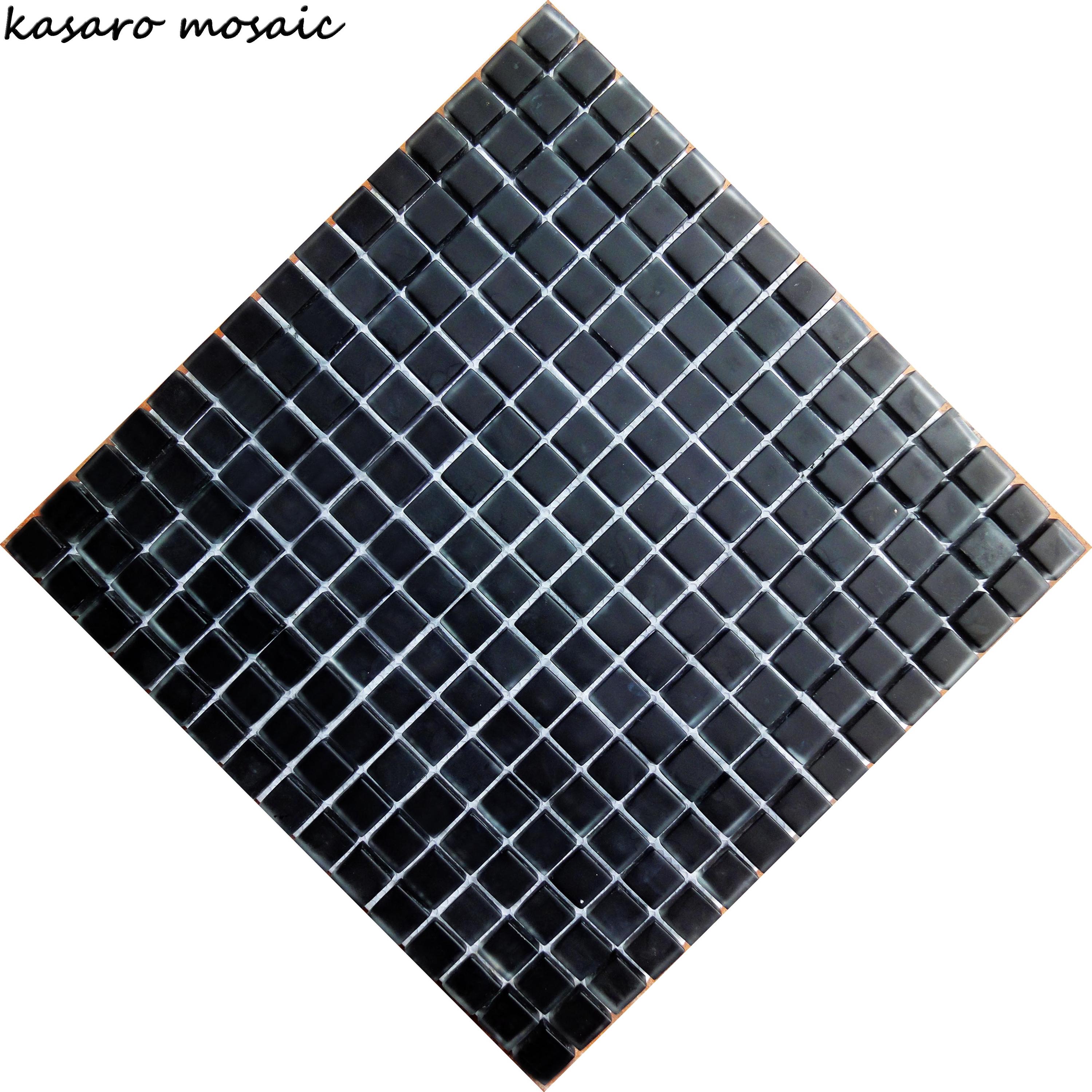 Crystal glass mosaic, black glass mosaic tile