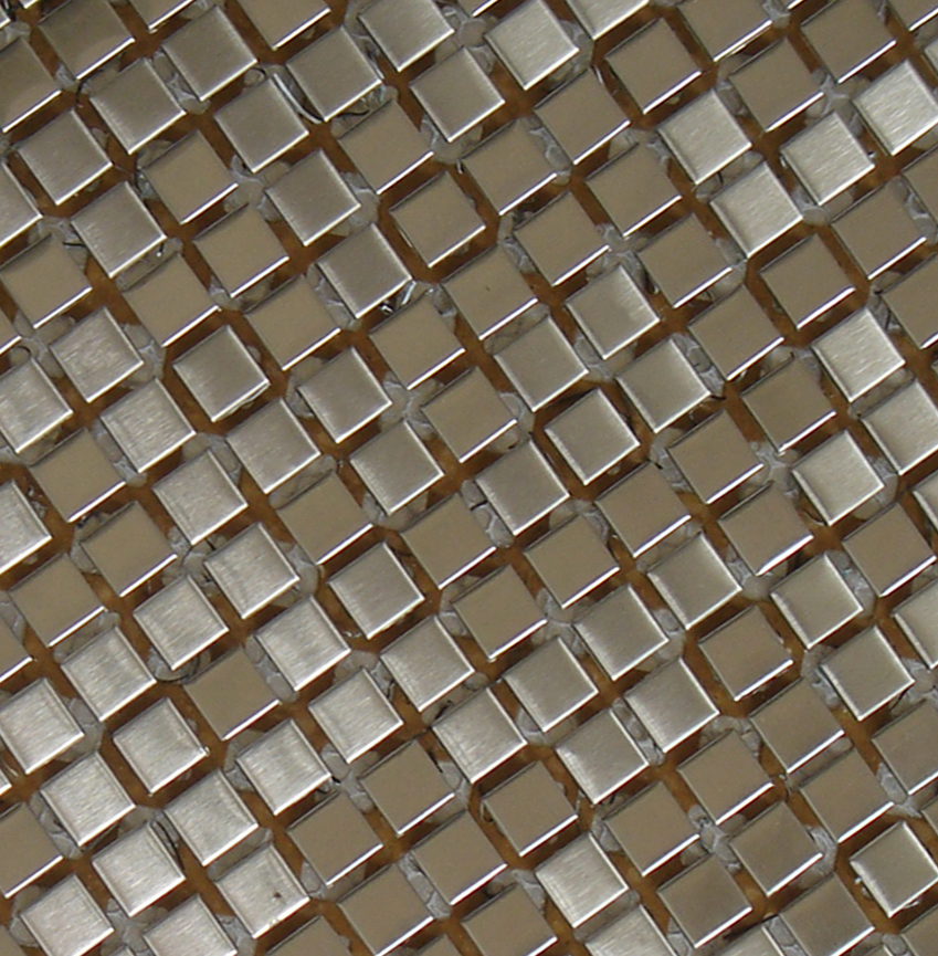 Silver Stainless Steel Mosaic Tile Kitchen Metal Mosaic Backsplash Tiles Hot Sale Bottom Price Peel And Stick Metal Tiles