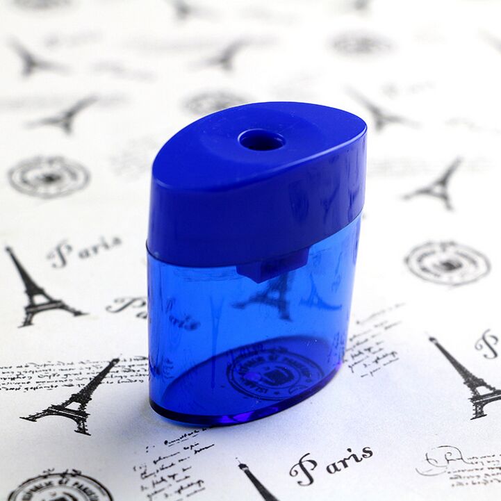 Hot wholesale custom transparent plastic pencil sharpener