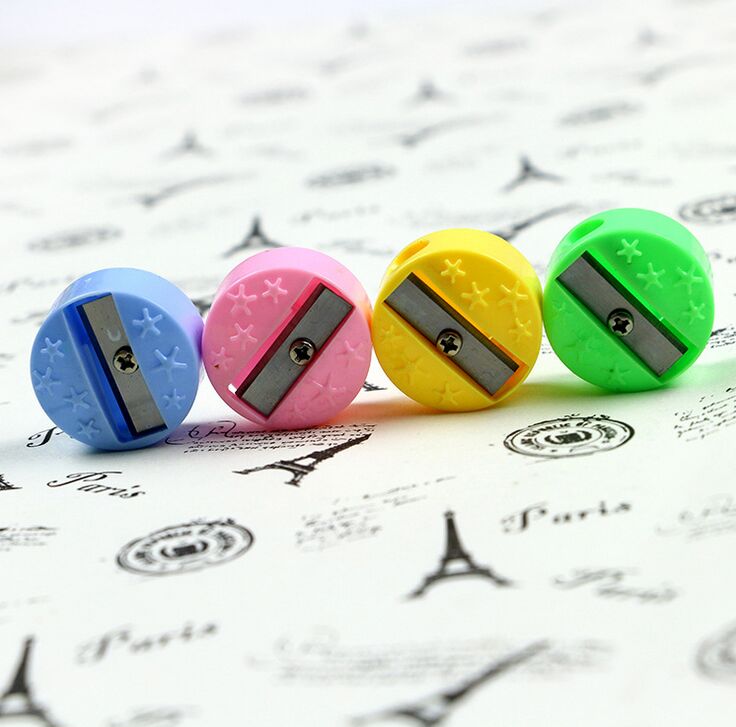 High quality funny round shape mini pencil sharpener
