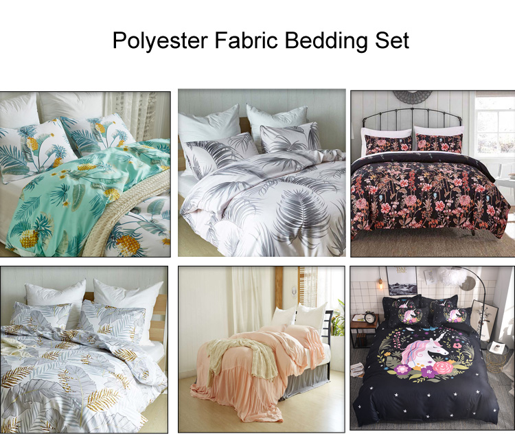 Custom Print Korean Bohemian King Size Comforter Bedsheet Bedding Set