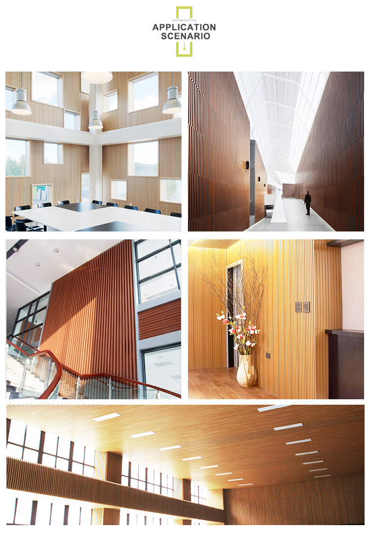Eco-Friendly Ceiling Pvc Cladding Panel Wpc Wall Panel Interior Decorative