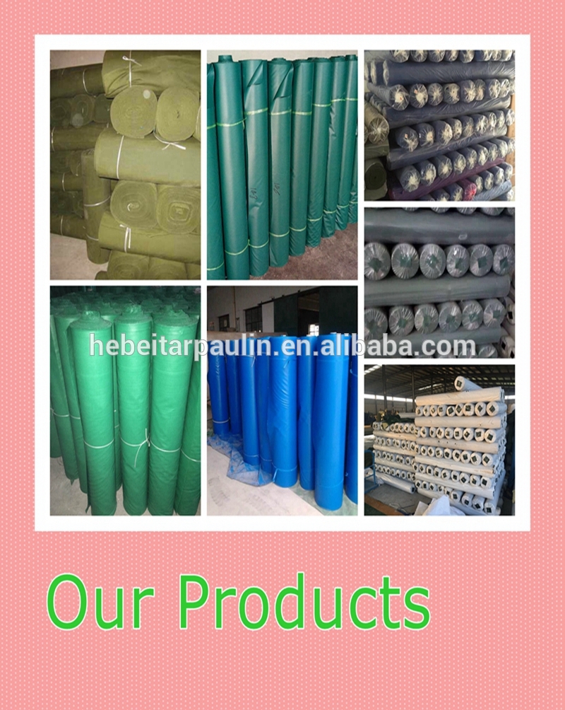 400gsm 0.35mm thickness Green Water Proof PVC coated Tarpaulin Cover for Truck, Container, Factory, Mineral