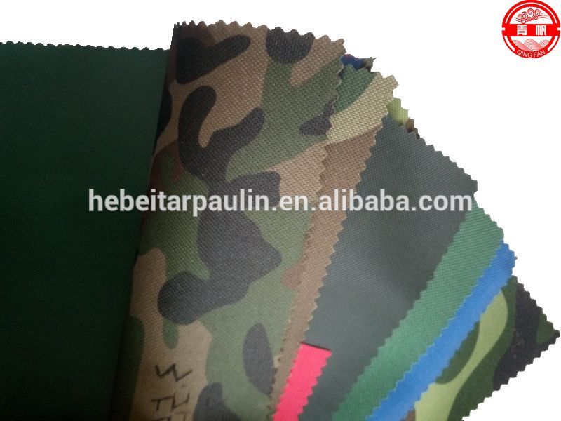 420D, 600D,1000D Camouflage PVC Coated Polyester Water-proof Oxford Fabric for Tent, Cover, Drop Cloth