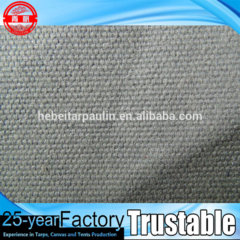 6*6 500gsm 0.8mm Thickness Army Green Air Permeable Polyester Canvas for Rain Proof Cover, Tent