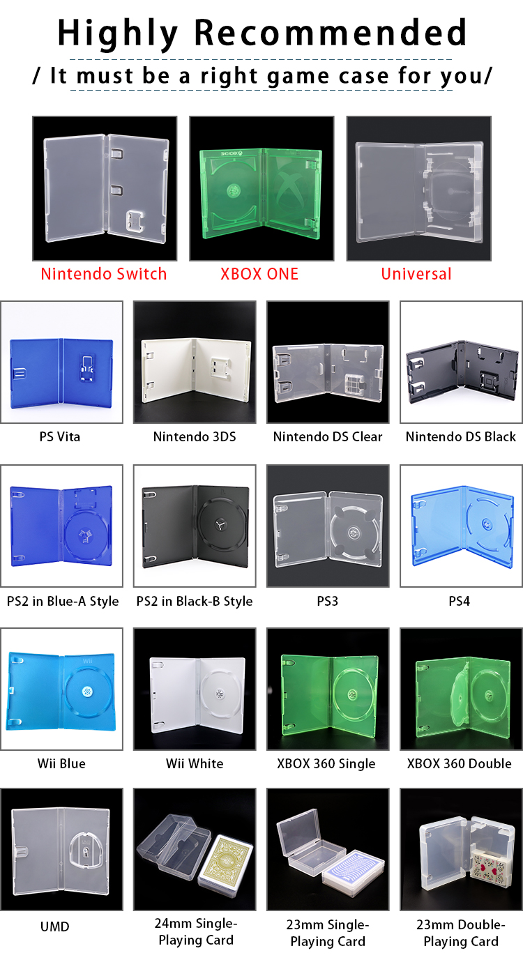 Black Plastic pokemon Nintendo 3DS Game nintendo ds case replacement Container