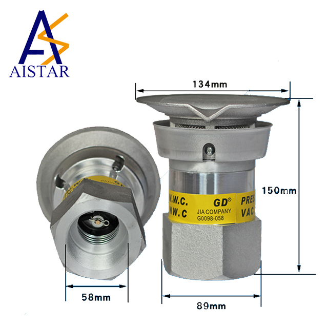 Aluminum alloy pressure vacuum vent valve/ fuel tank pressure relief vent valve
