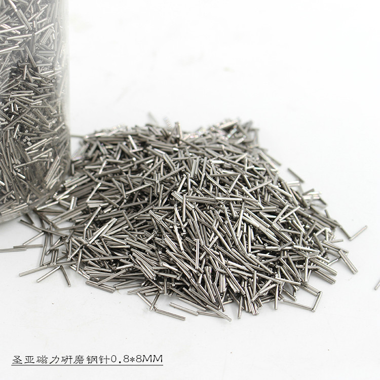 Supply 304 magnetic grinding steel needle stainless steel magnetic polishing steel needle 0.8*8mm polishing needle