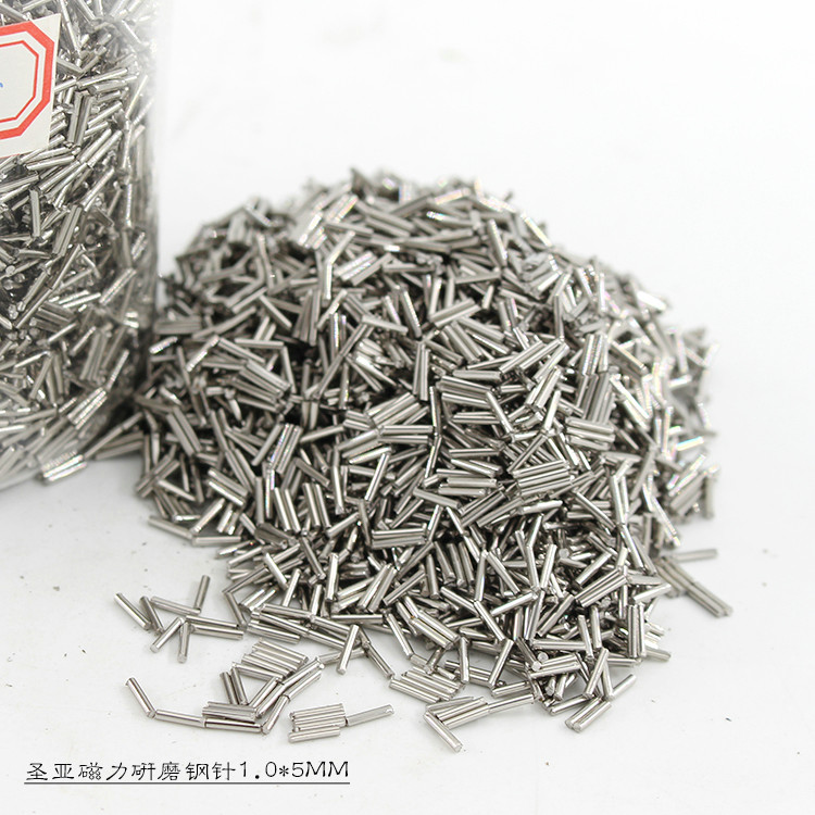 Supply 304 magnetic grinding steel needle stainless steel magnetic polishing steel needle 0.8*8mm polishing needle