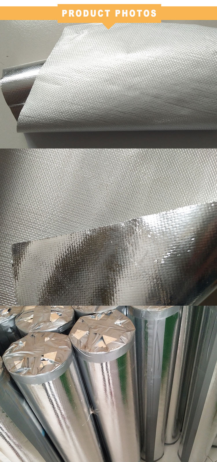 Aluminum foil laminated roll film fabric cloth for pipe building raw materials