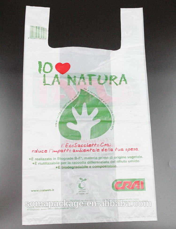 Top grade promotional degradable rigid plastic bag