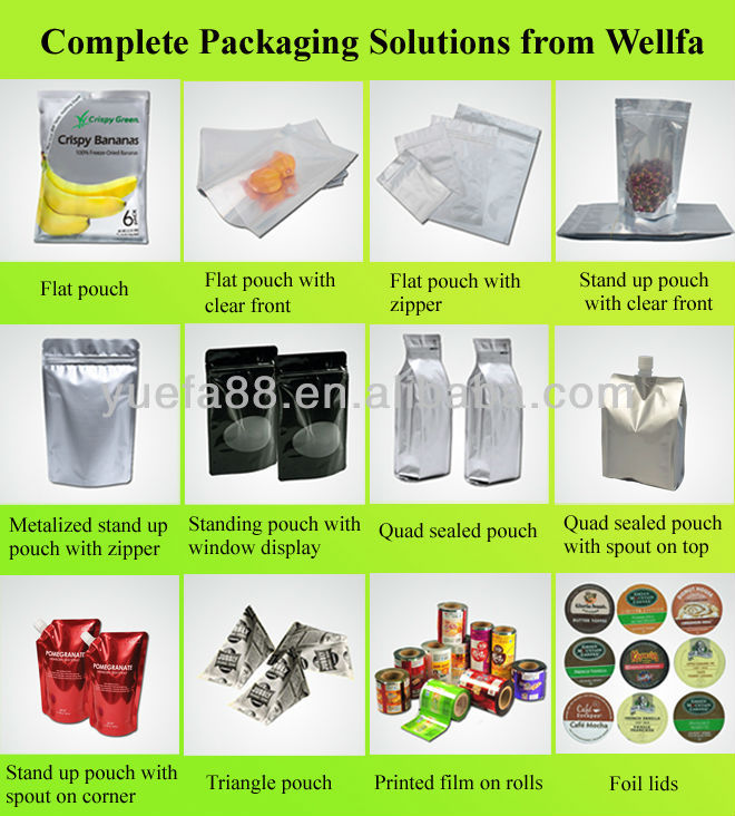 Heat sealable bar wrapper snack bar sachet packaging