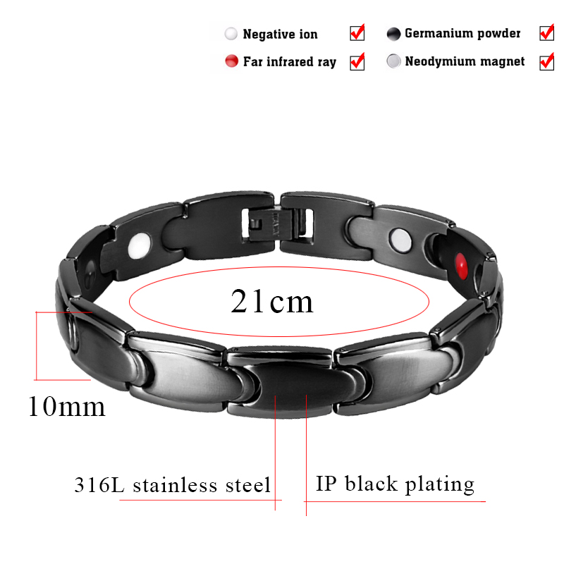 2019 new  arrival  316L stainless steel friendship bracelet with 4 in 1 energy