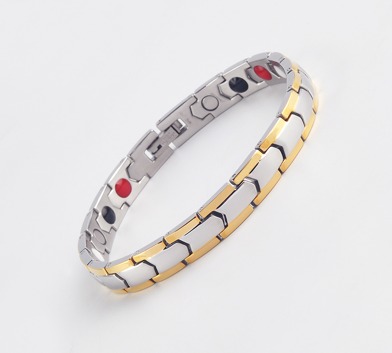 New arrival stainless steel jewelry manufacturer mens wholesale bio energy magnetic bracelet