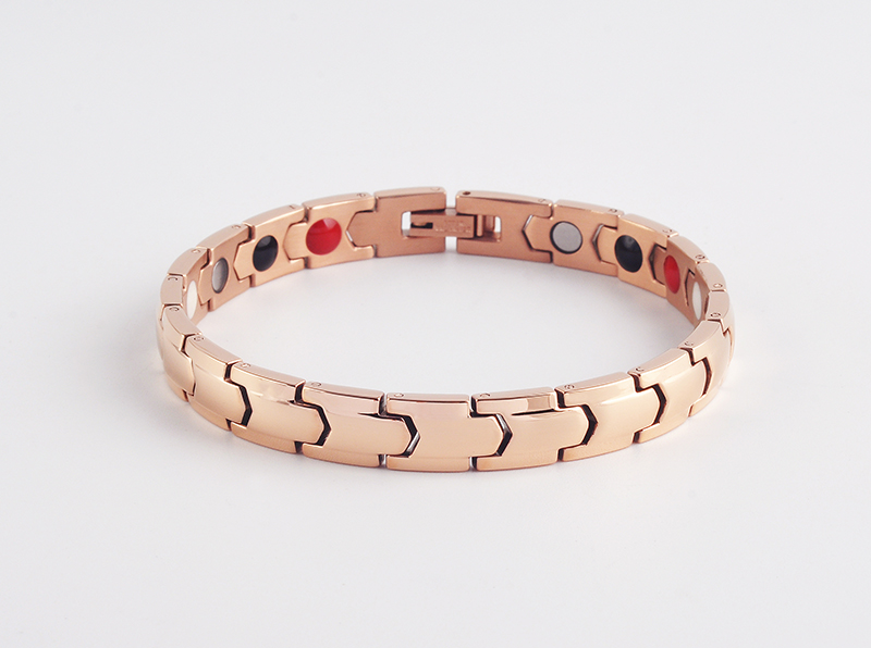 New fashion Health jewelry women magnetic bracelet stainless steel Germanium Bio Energy Bracelet negative ion health bracelet