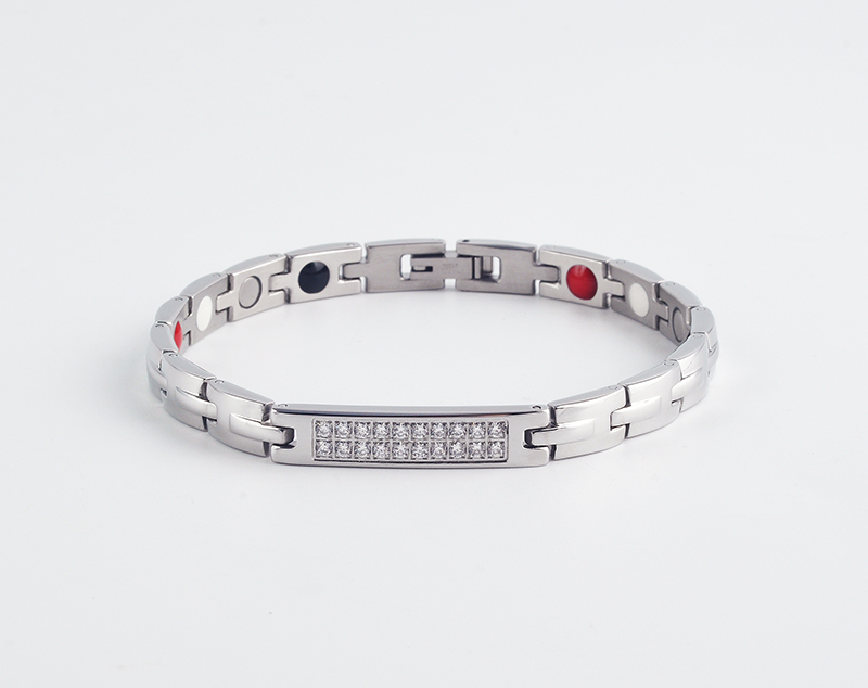 Toppano  Stock Health Jewellery Titanium Carbon Fiber Jewelry Magnetic Energy Bracelets For Mens Wholesale