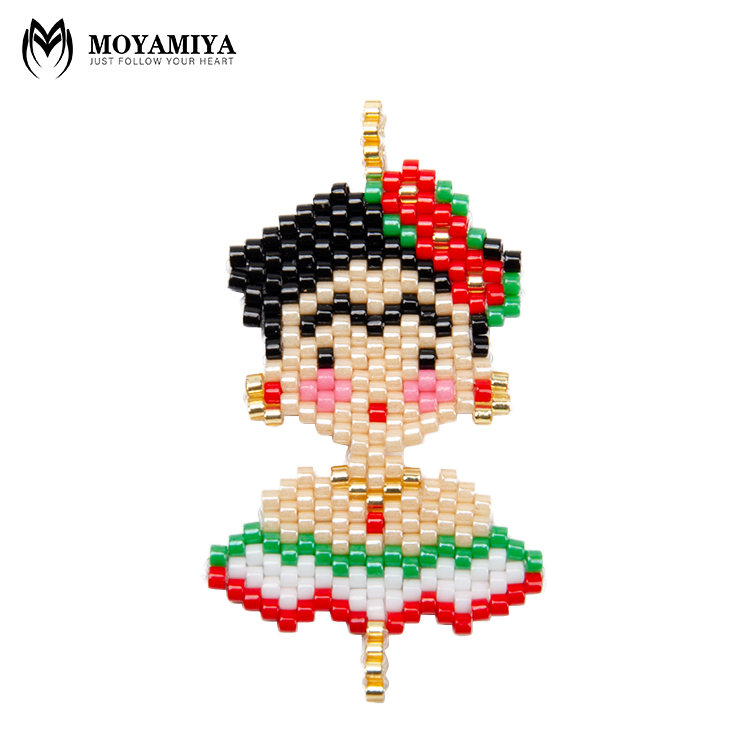 MI-P180179 fashion Moyamiya  handmade miyuki jewelry delica beads Pendant&Charm