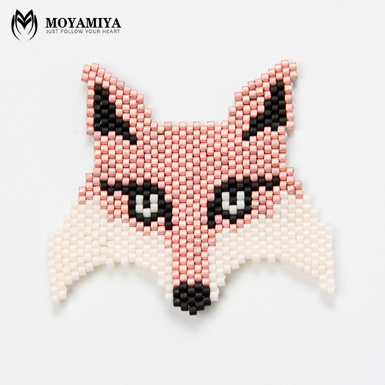 MI-P180037 Moyamiya Lovely Fox Animal Delica Custom Handmade Miyuki Shanghai Cheap Pendant Crystal Necklace Bracelets Women