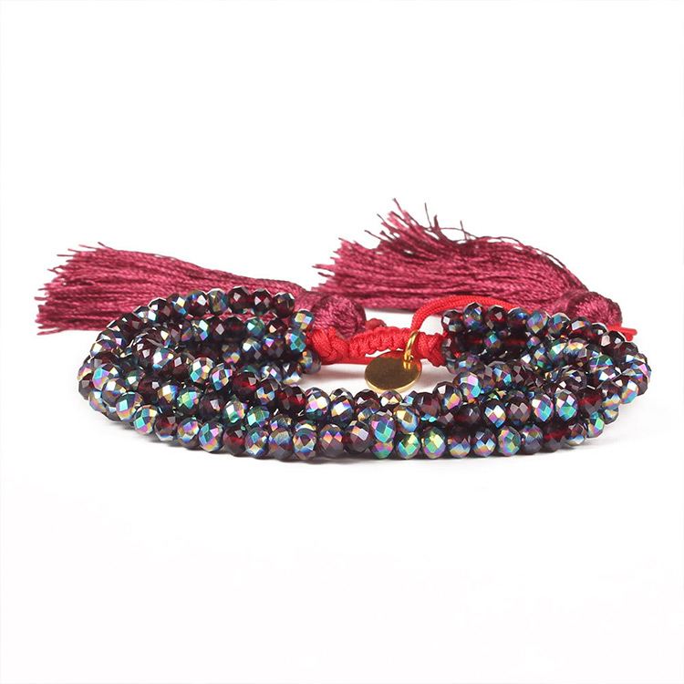 MI-S180002 Moyamiya Wholesale High Quality Ajustable Bohemian Pink Beaded Eye Evil Fashion Jewelry 2019 Bracelet Set