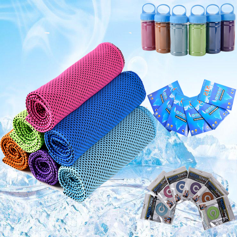 Cold sense ice sports towel golf outdoor neck cooling ice towel custom logo sport towel