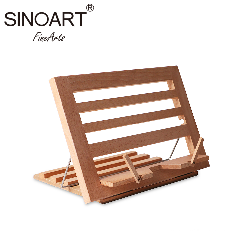 China Factory Sale Beech, Bamboo Folding Wooden Book Display Stand Mini Easel