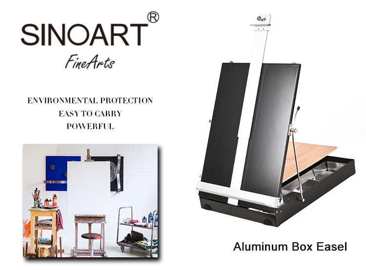 2019 Popular New Products Portable Aluminium Easel Box For Studio Painting