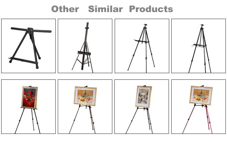 Portable Metal Foldable Sketch Easel Stand Drawing Adjustable Easel  For Art Supplies